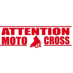 Fléchage attention moto cross