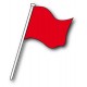 Drapeau commissaire Rouge