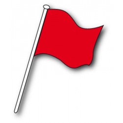 Drapeau commissaire Rouge