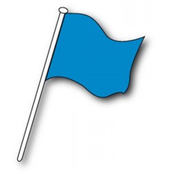 Drapeau commissaire Bleu