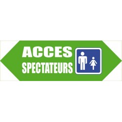 Fléchage accès spectateurs