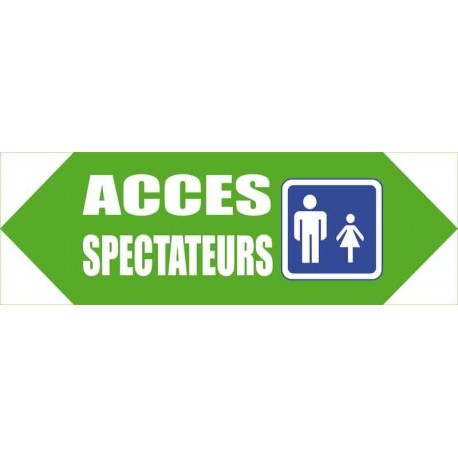 Fléchage accès spectateurs