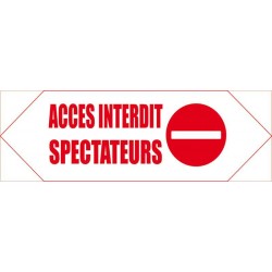 Fléchage accès interdit