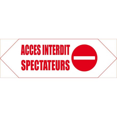 Fléchage accès interdit