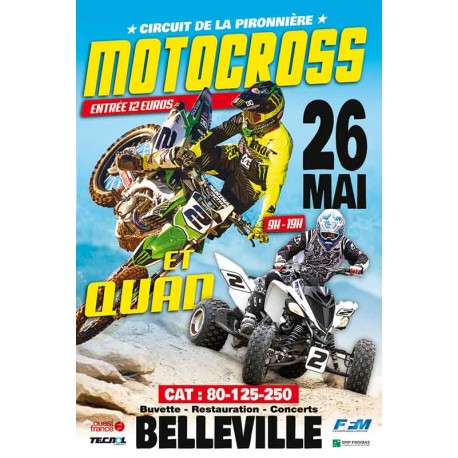 Affiche motocross quad 9